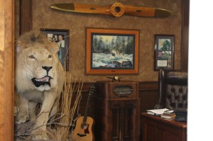 The weirdest thing is what I saw as I was walking by the owners office. That is the best stuffed lion I have ever seen. Would have loved to ask about it, but they were all pretty busy