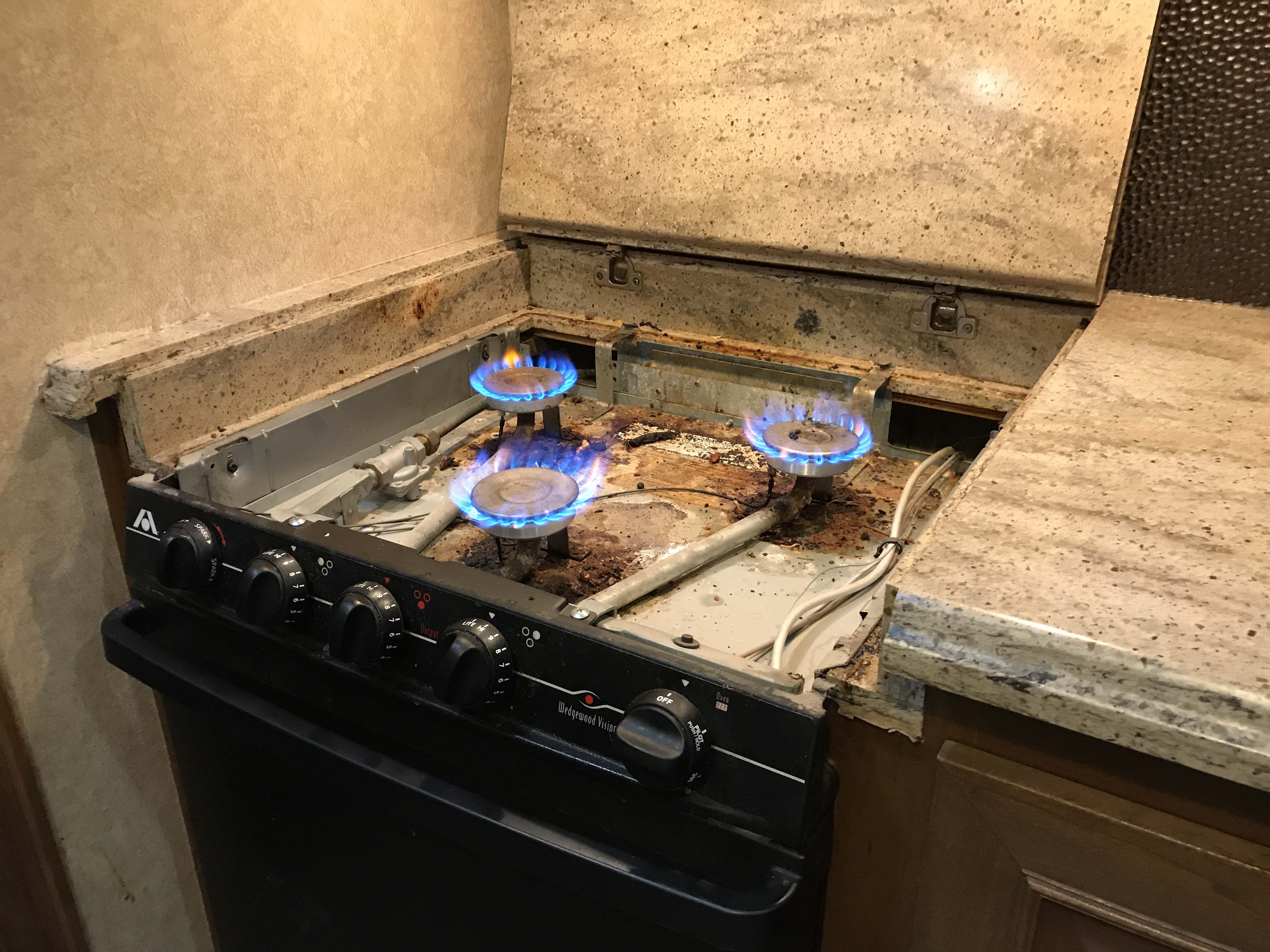 RV STove removal  Camper Chronicles